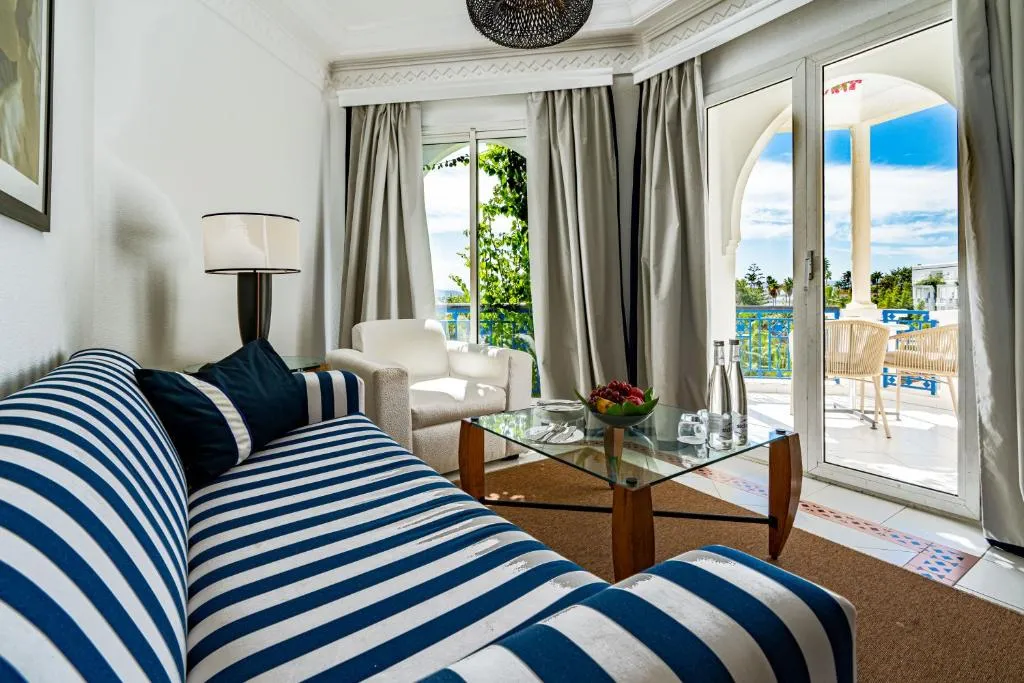 Deluxe Double Room with Extra Bed - Sea View at Marina Smir Hotel and Spa, photo 1